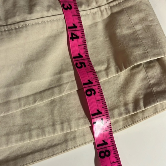 American Eagle Khaki Mini Skirt-100% cotton Sz 4 - Picture 11 of 11